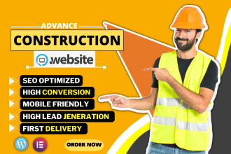 design advance construction, remodeling website for your company