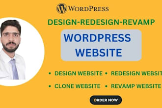 design, redesign, revamp wordpress elementor website or blog