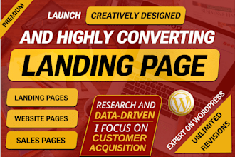 design a powerful landing page using elementor pro
