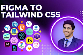convert figma, psd, xd to tailwind css html reactjs