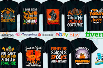 give you awesome halloween t shirt design