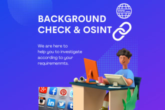 conduct a background check and skip tracing