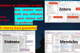 manage and add references in mendeley, endnote, zotero or citavi