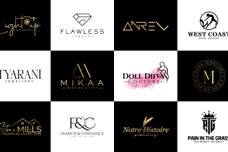 design modern luxury fashion clothing brand logo design