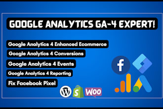 setup and fix google analytics, ga4, or ads conversion tracking  via GTM