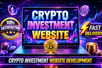 build crypto investment website development