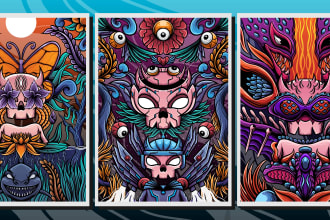 create a symmetrical illustration using adobe illustrator
