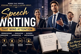 write a persuasive, informative speech, and outline