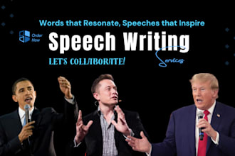 write a persuasive, informative speech, and outline