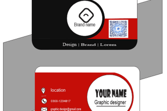 create impressive visiting card for business with qr code