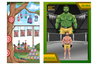 design character, illustrations for commercial use