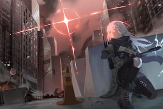draw art or illustration cover in anime or manga style
