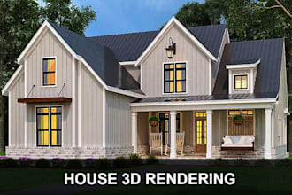 design 3d rendering house design exterior interior walkthrough floor planning