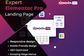 design, develop, modern wordpress website as elementor pro expert