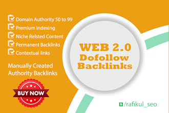 build web 2 contextual dofollow backlinks