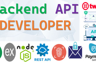 develop backend api using nodejs nestjs mongodb sql and ai