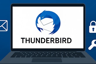 setup and fix thunderbird email app