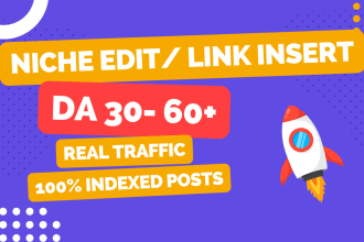 blogger outreach for niche edit link insert or guest post for authority baclinks