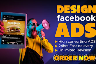design instagram ads, facebook posts and banner ads
