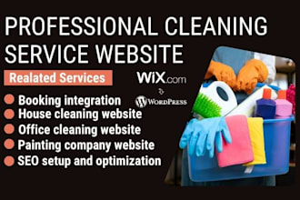 build cleaning service website, house, office cleaning, booking koala website24