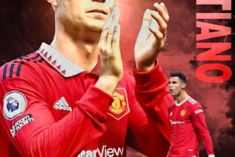 create  impressive sports graphics or designs for you