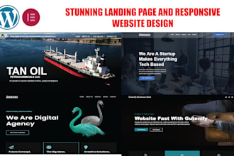 figure stunning landing page and responsive website design