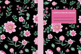 design custom notebook interior and cover for kdp