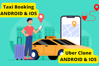 build uber taxi booking app like indriver,lyft,ola,uber for android and ios