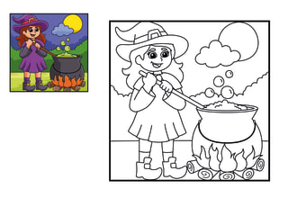 convert your photo into coloring book pages