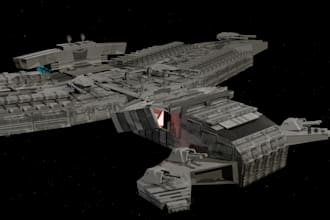 design sci fi spaceships on blender