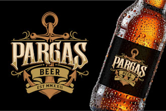 awesome label design vape, wine, beer, food and etc