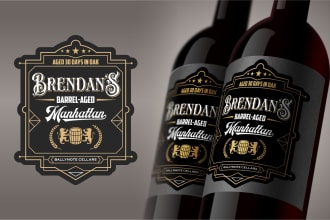 awesome label design vape, wine, beer, food and etc
