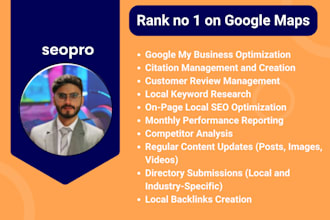 do monthly local SEO service for google maps and ranking