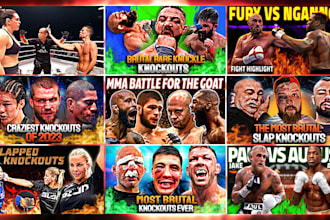 design MMA ufc and boxing thumbnail