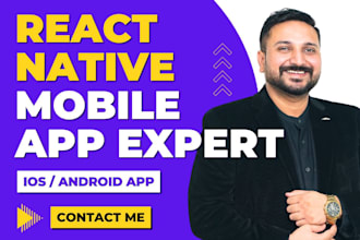 develop react native app as react native developer fintech app react native expo