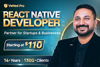 do mobile app development using react native as react native developer