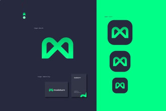 design tech startup, cyber security, crypto, and technology logo design
