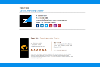 make email signature design html clickable email