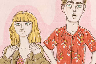 create editorial book illustration in any style
