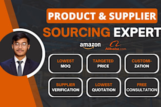 be your alibaba sourcing agent for amazon fba, product sourcing from china