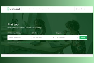 design recruitment website, staffing agency, job board, and hiring website