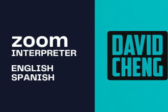 be your english spanish live translator on zoom