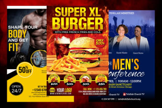 professional flyer or poster for your business