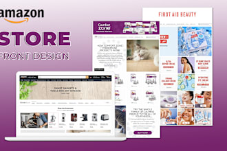 create your amazon brand store and storefront design, storefront landing pages