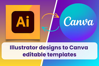 convert your illustrator files into canva templates