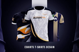 design esports jersey hoodies and jacket t shirts package