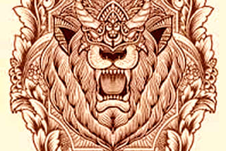 do a new  design vintage illustration in engraving style