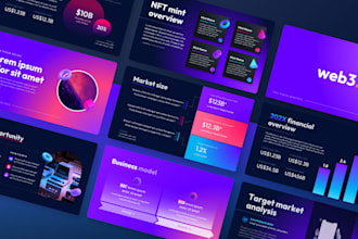 design customer digital pitch deck and slides for your company