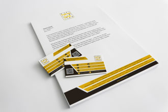 design a clean modern logo with full brand identity