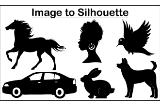 draw a silhouette vector for you